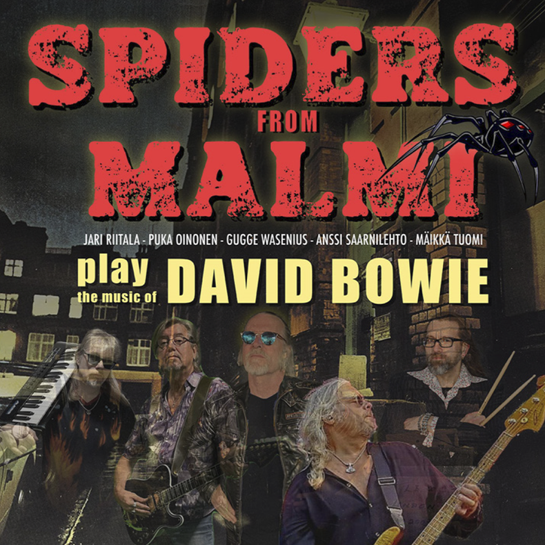 Spiders from Malmi -yhtyeen keikkajuliste.